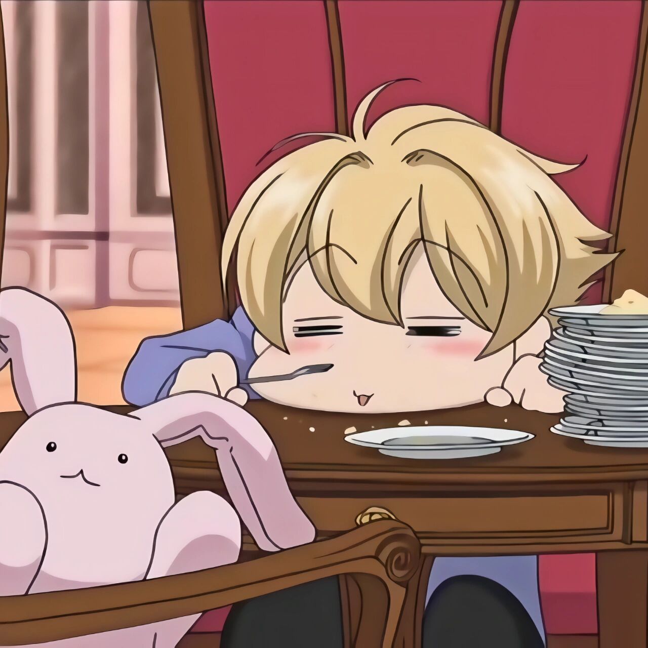 好可爱,honey前辈和小兔子的表情是一致的 小兔子和honey是全剧卖萌