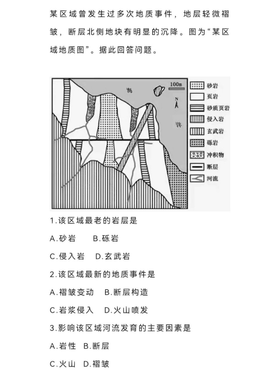 地形剖面图怎么画斜的图片