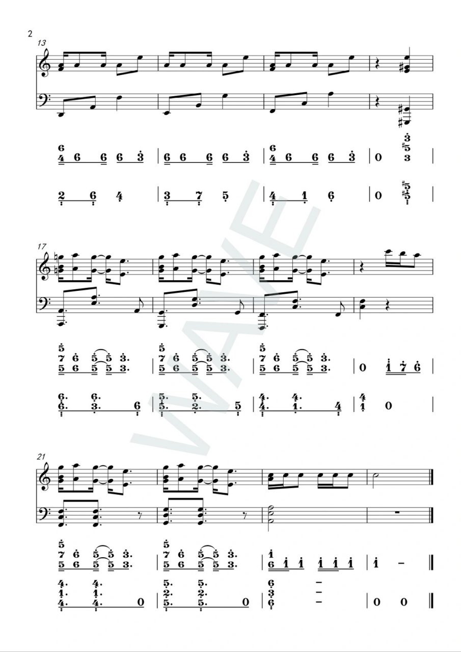 gidle-latata钢琴谱 比视频多做了一个乐句～弹起来吧