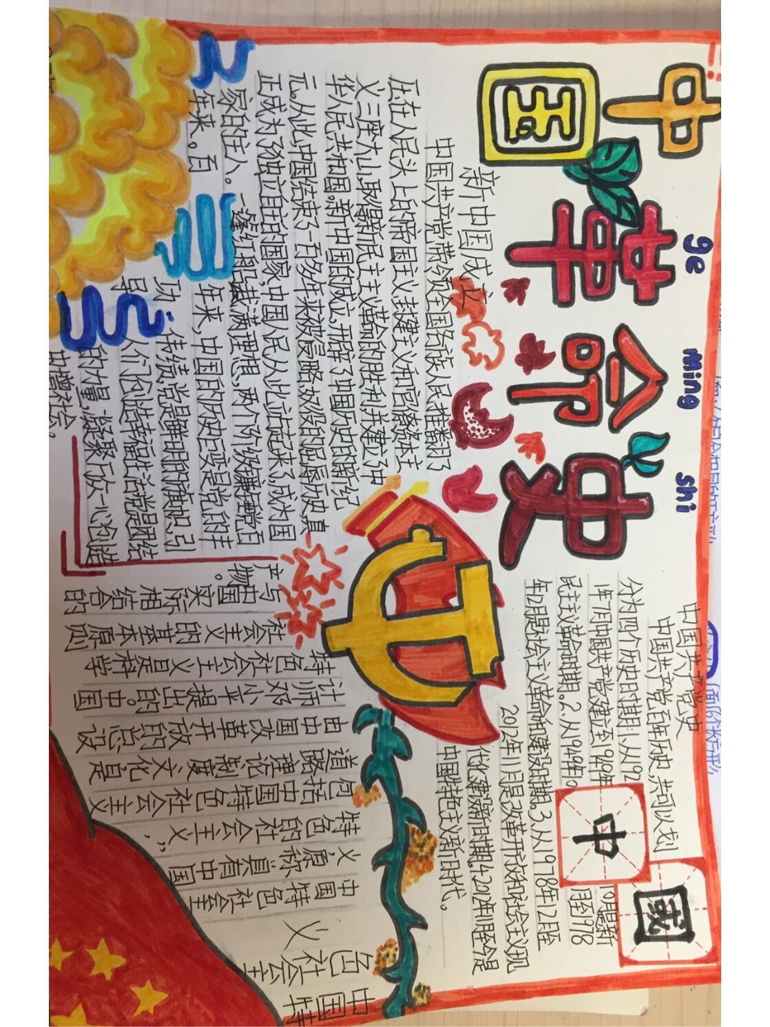 中国革命史手抄报