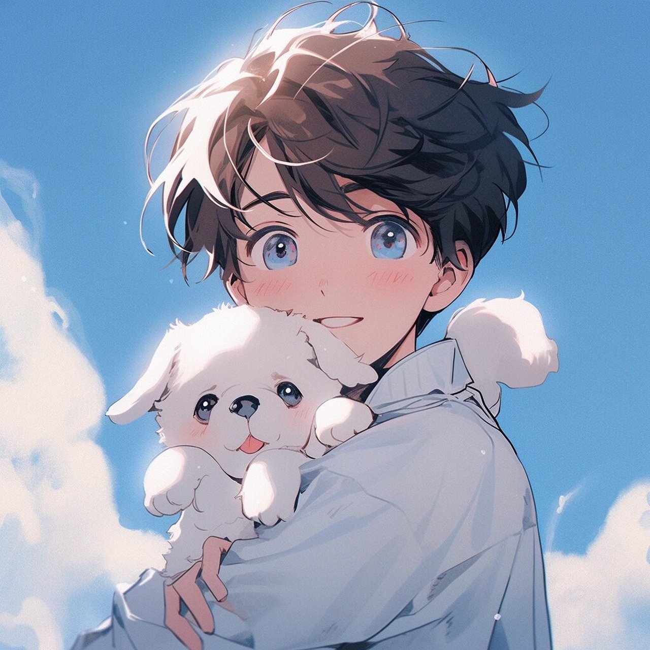 动漫头像丨治愈大狗和清澈少年