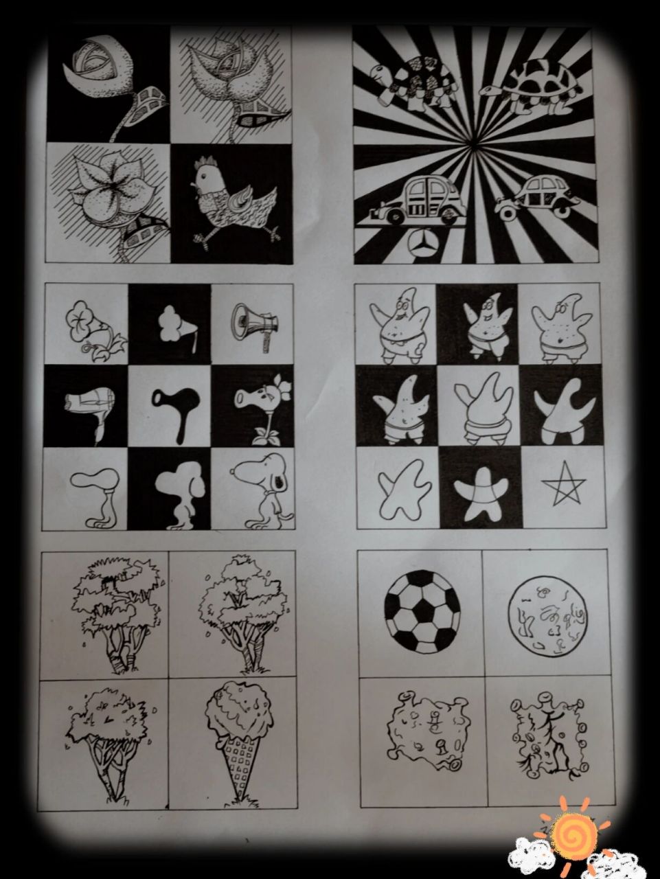 易上手的渐变构成作业    赶作业特意找易画的,还不错