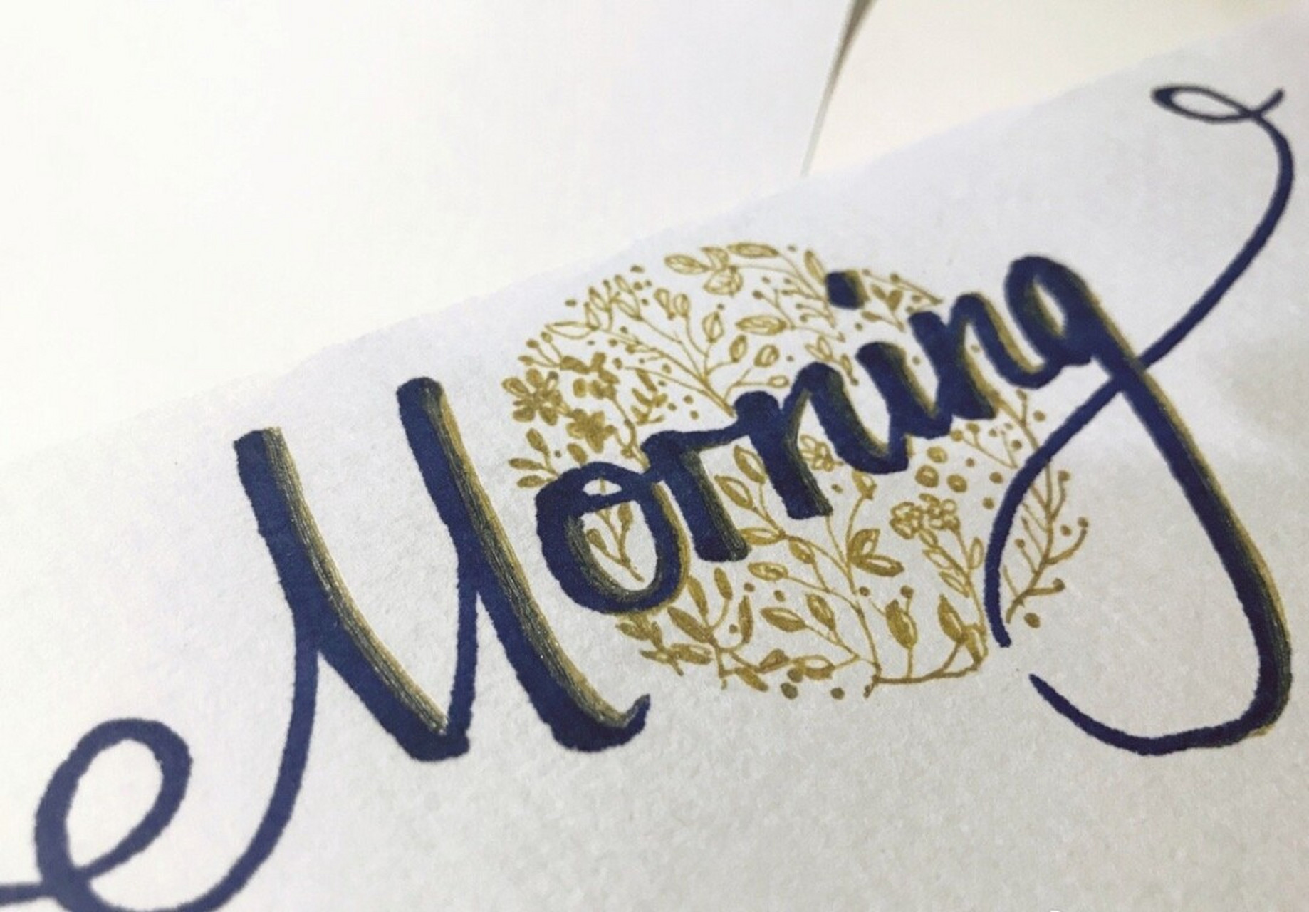 英文花体|good morning