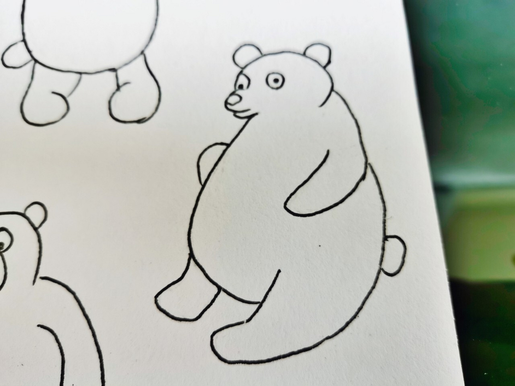 幼师day31---简笔画:狗熊🐻 各种各样的大狗熊呀