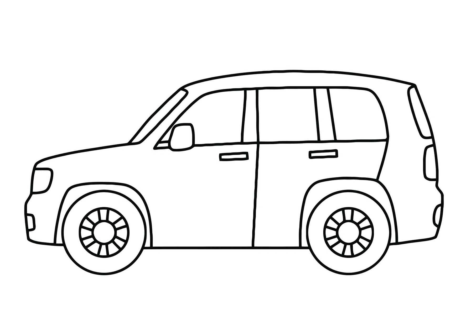 超可爱早教素材6015汽车简笔画涂色99分享 小朋友超爱的简笔画