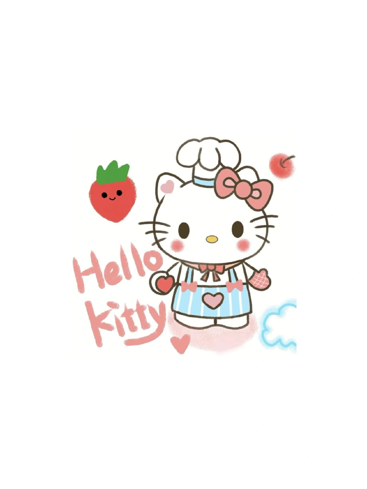 小小kitty猫93 全屏高清锁屏壁纸聊天背景