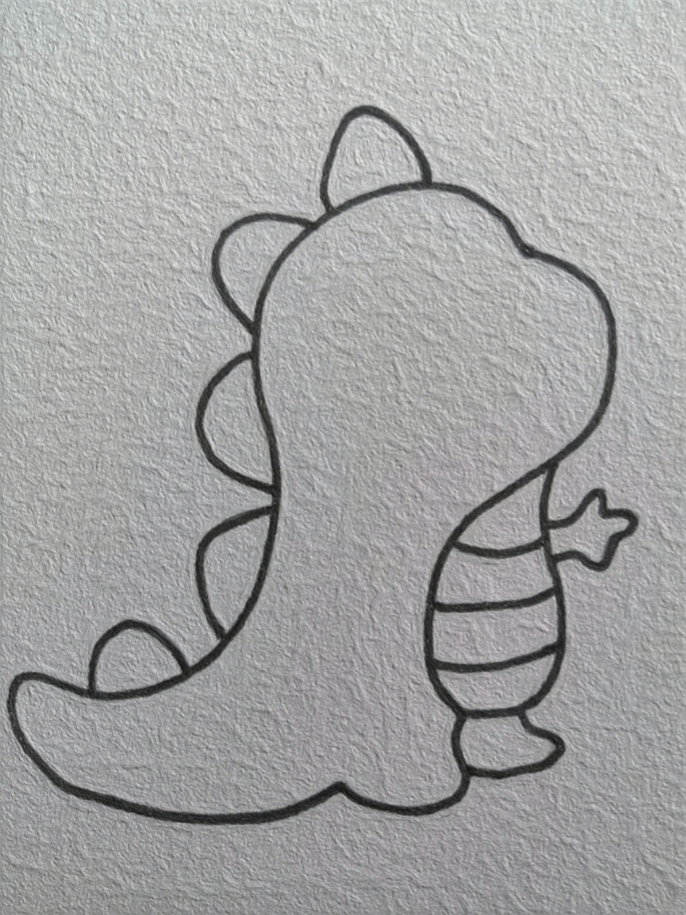 简笔画|发射爱心的可爱龙(附步骤) 纵然伤心,也不要愁眉不展 因为你不