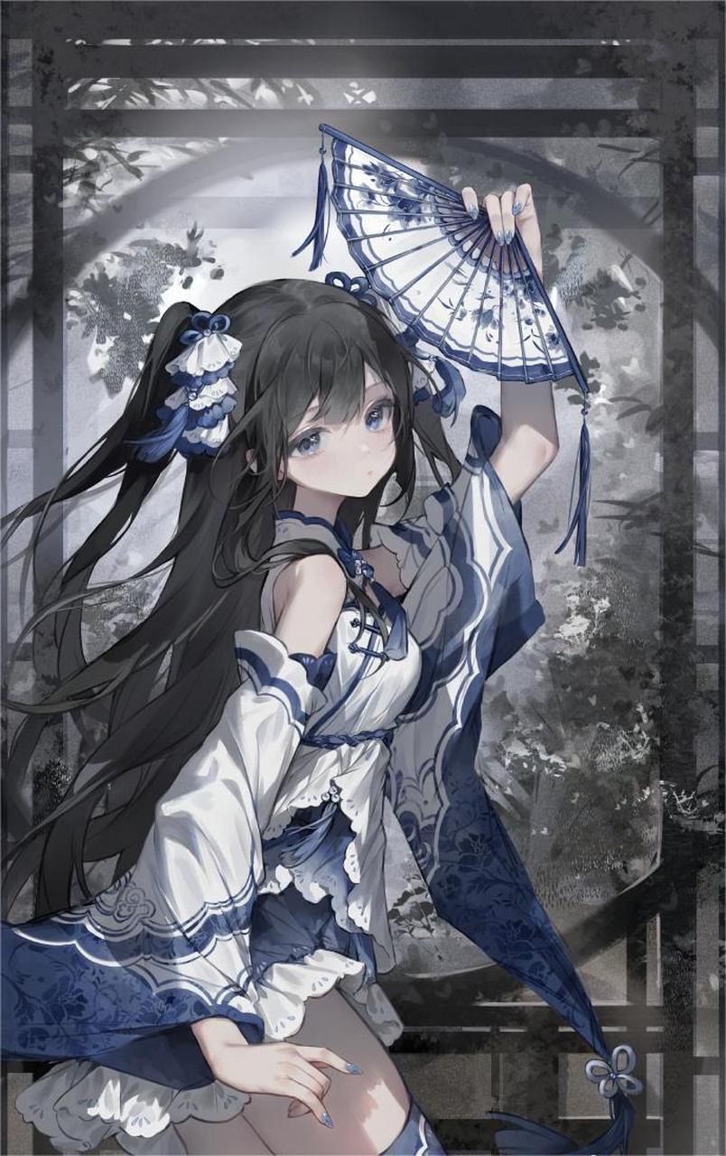 动漫美图#手绘古风动漫妹子图