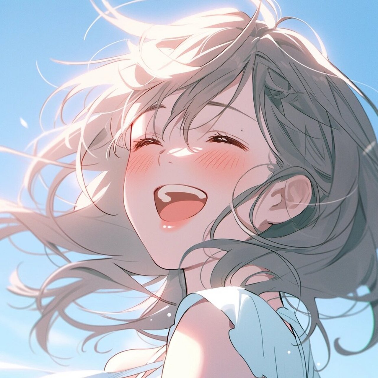 mj|二次元笑容女头 笑容就像一朵盛开的向日葵,可以照亮整个房间 77