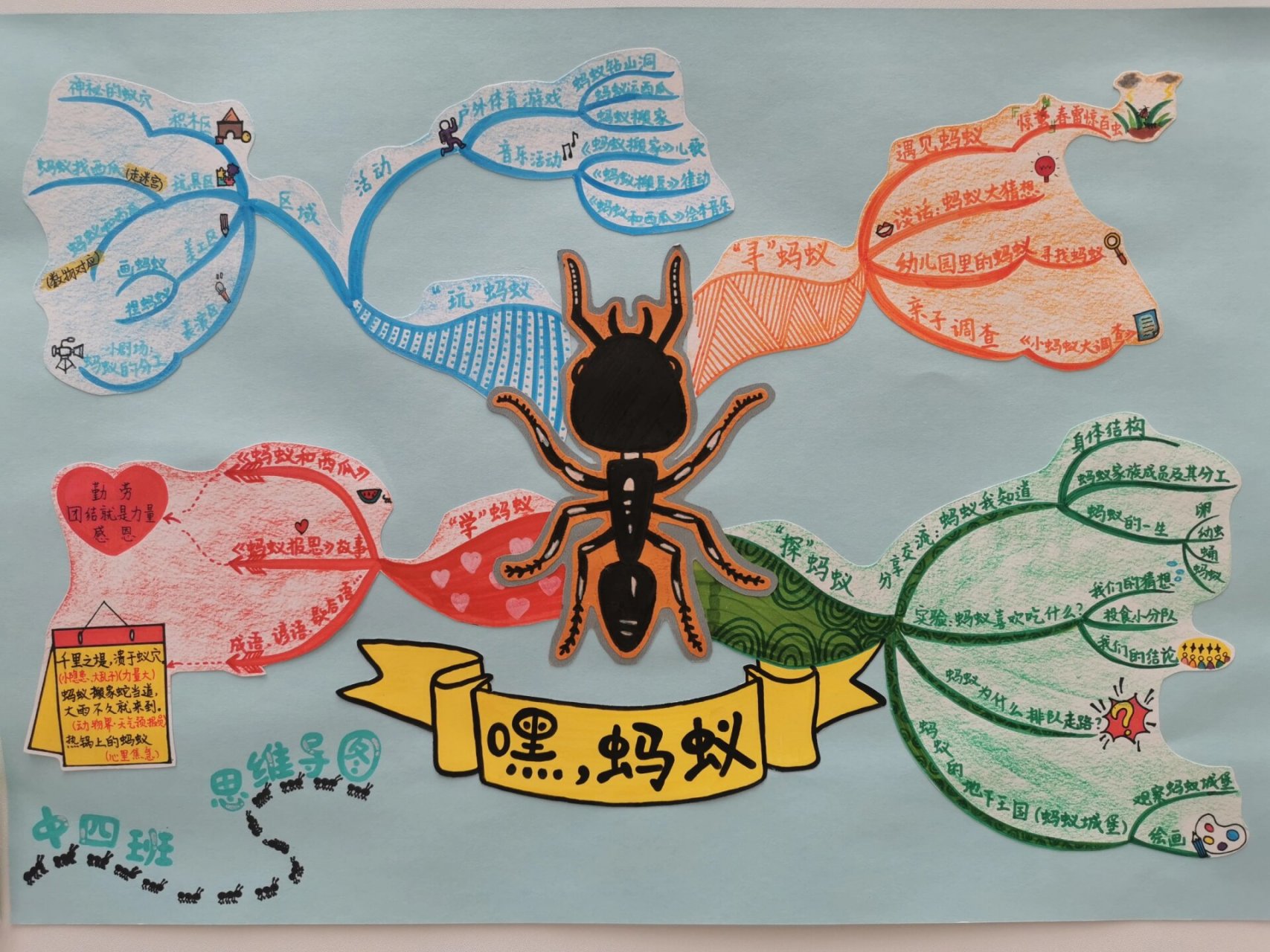 蚂蚁思维导图 手绘图片