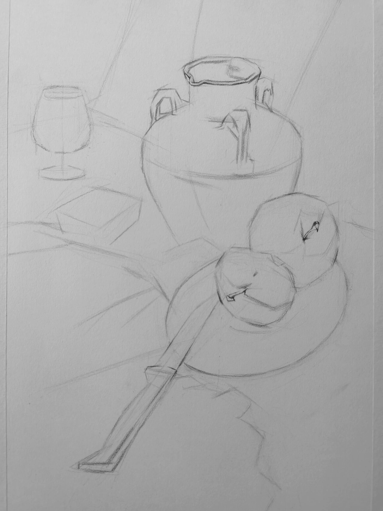 静物素描照片写生(附步骤图