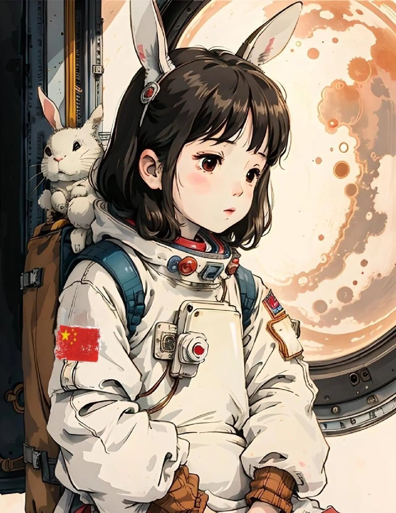宇航员和兔子