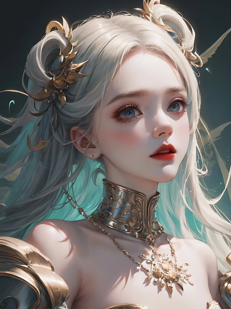 暗黑女王95 | 霸气女生头像 别低头,皇冠会掉,让自己活成一束光