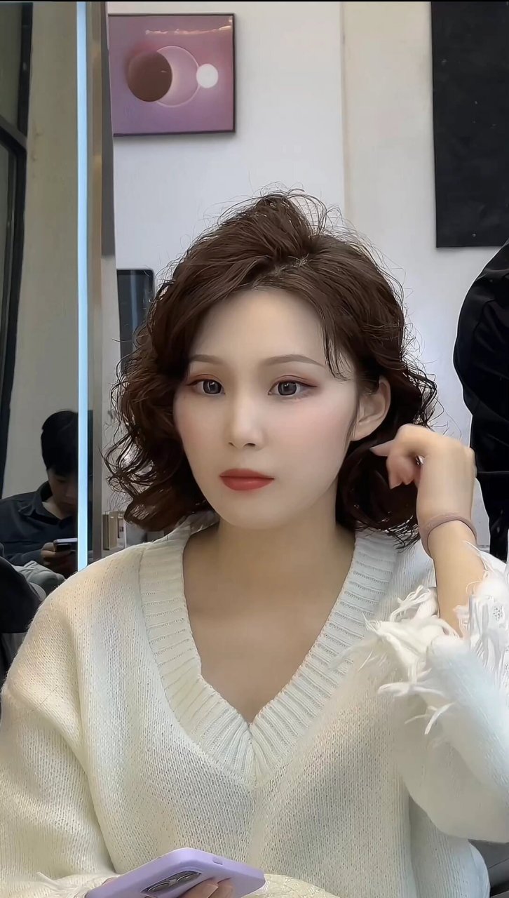 女生短发卷发发型合集 法式烫发蓬松蛋卷头 短发蛋卷头放心尝试,显