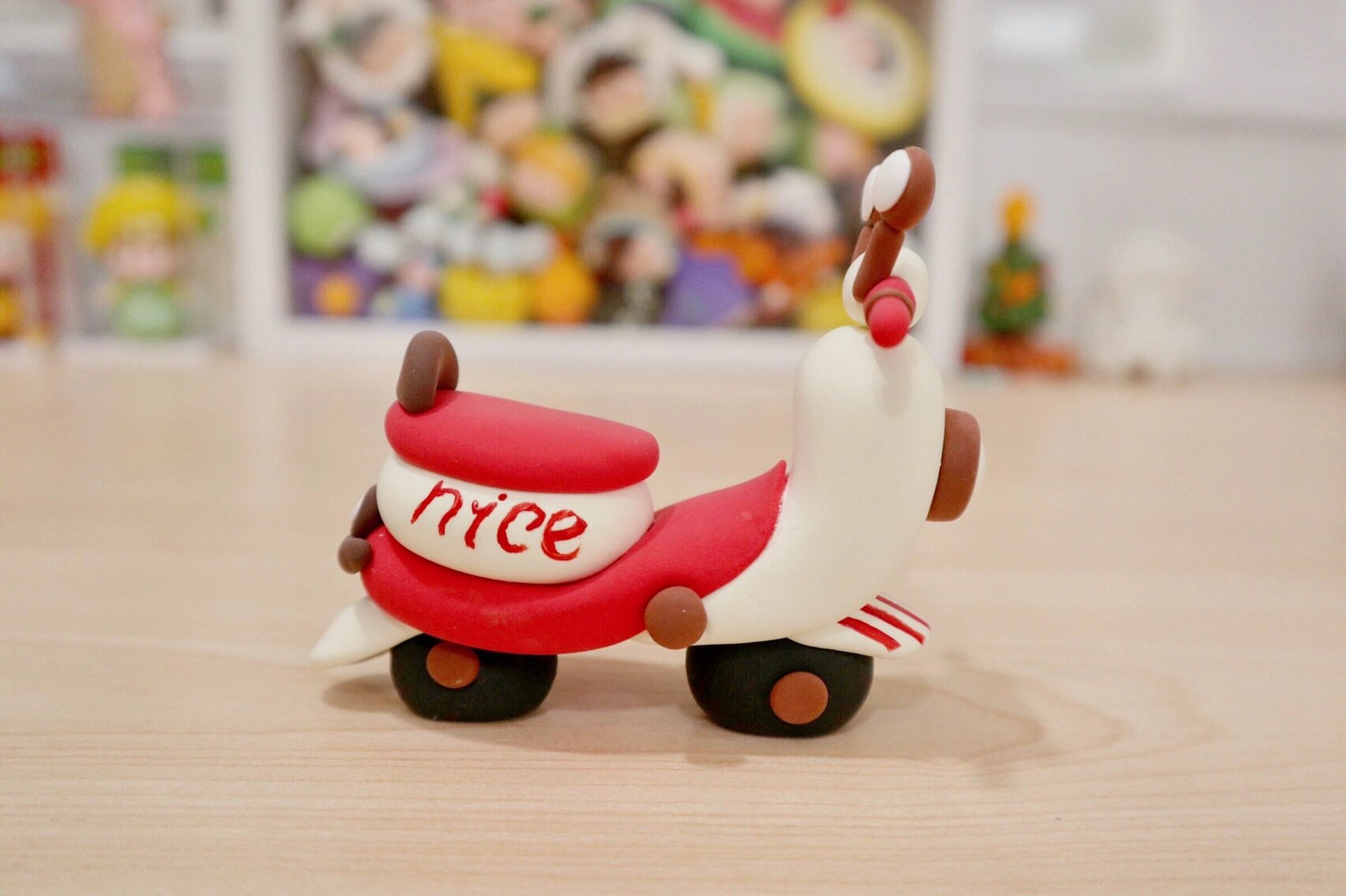 超轻粘土 99小老鼠 摩托车 99:可以帮帮我吗?