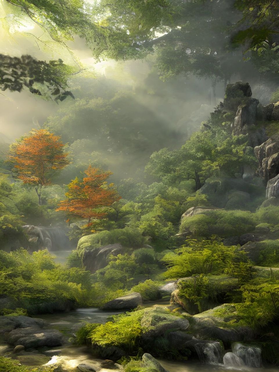 让人心静的国风壁纸|林中秘境 山林深处, 总是有不一样的惊喜.