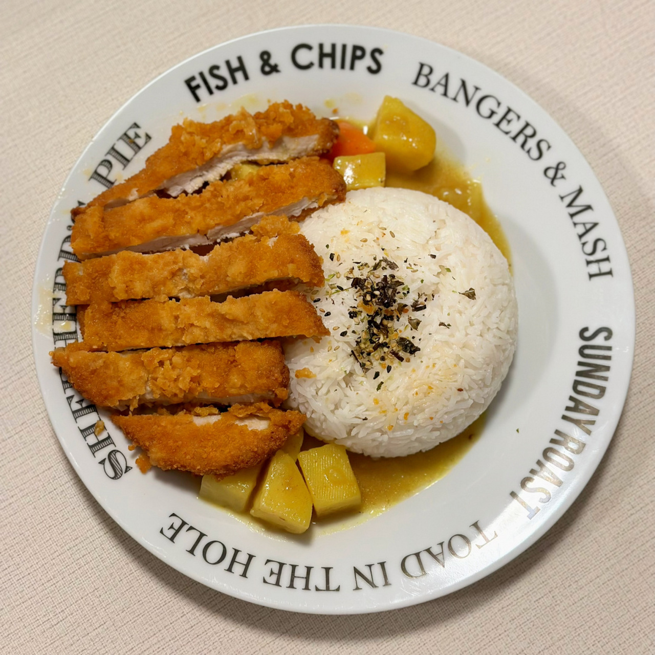 9297留学日常|今天午餐吃什么498 咖喱猪排饭