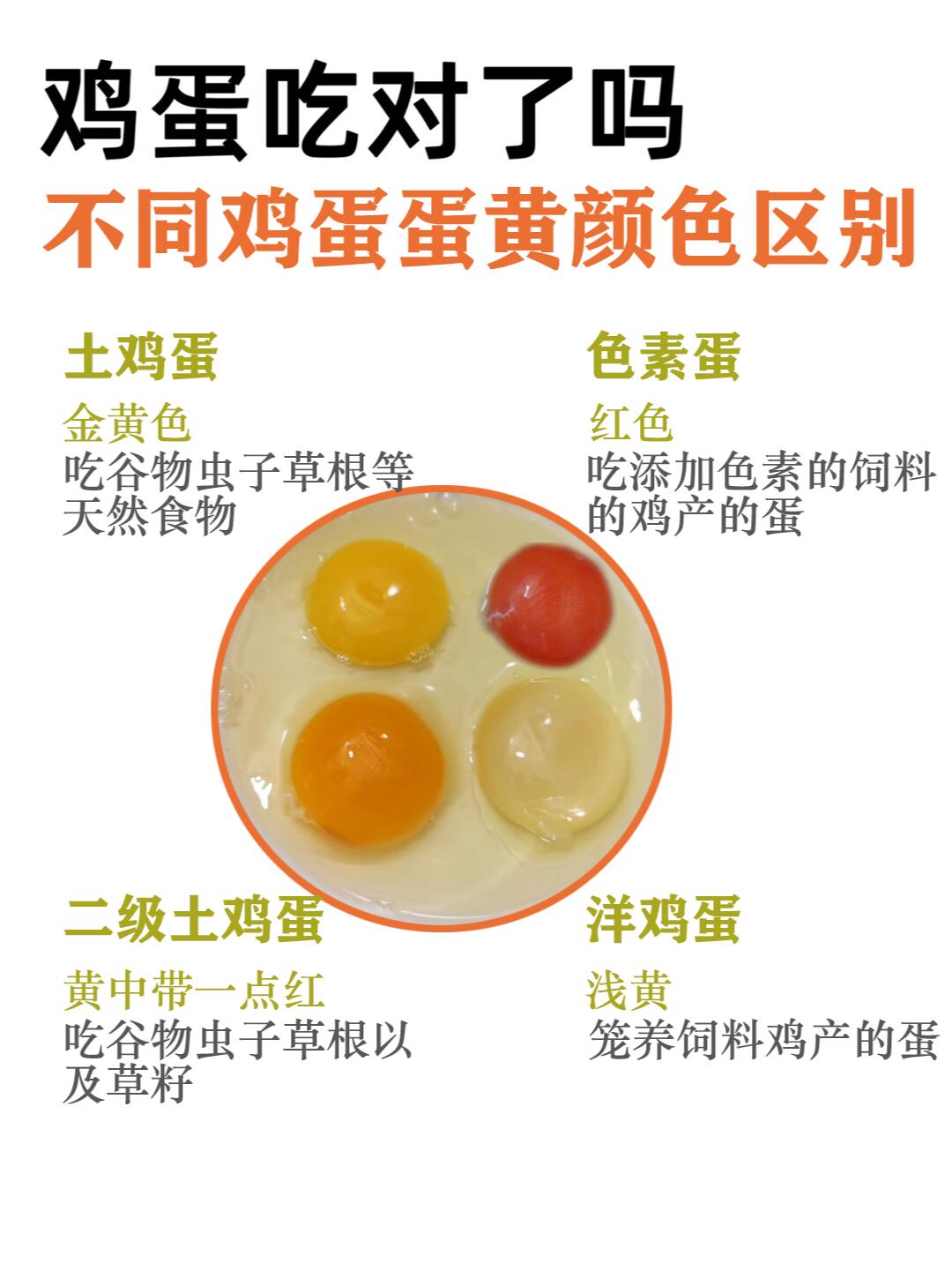 蛋黄颜色如何分辨土鸡蛋