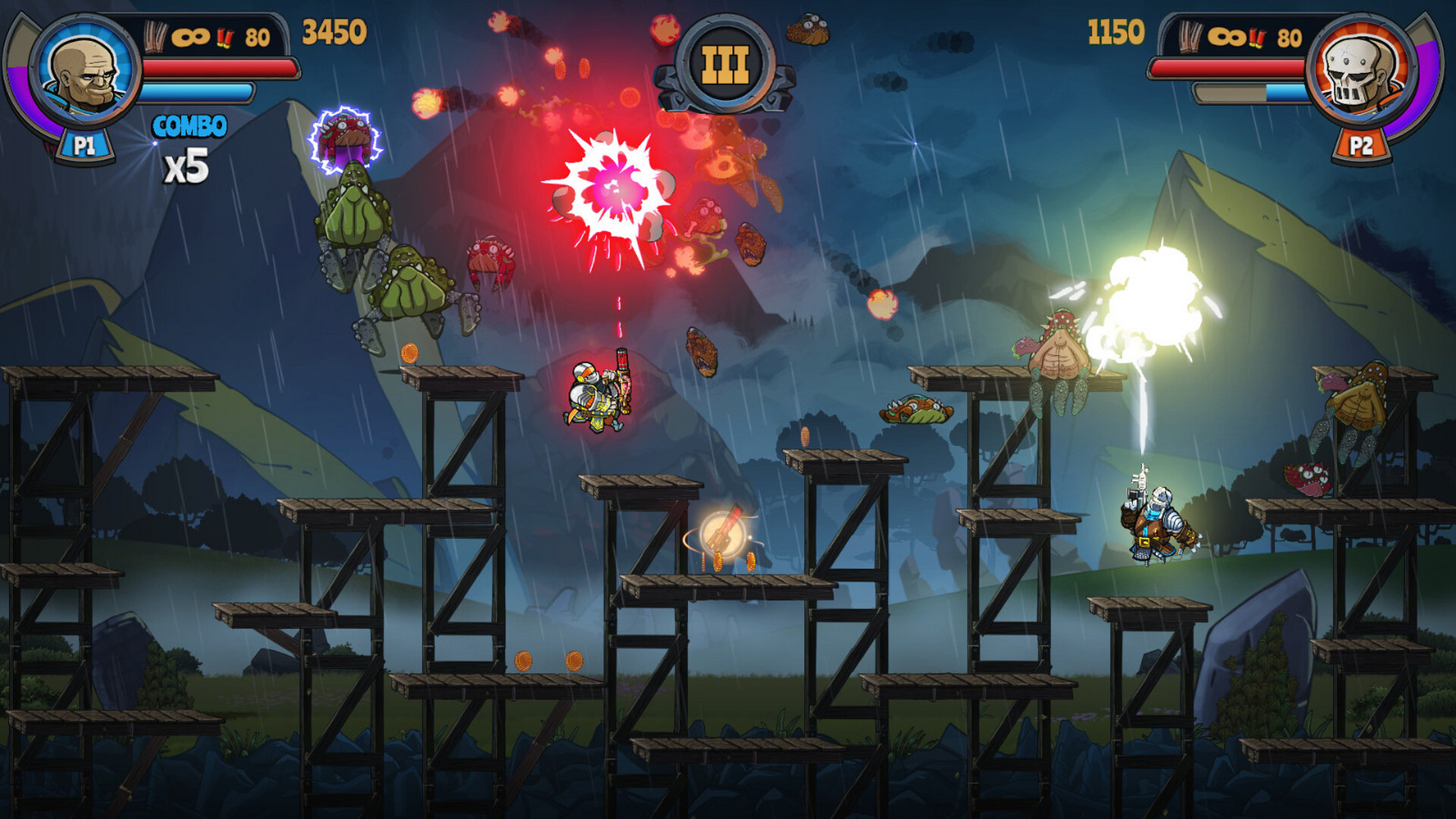 2d射击游戏《骑士和枪》steam页面上线,游戏支持繁体中文,发售日期