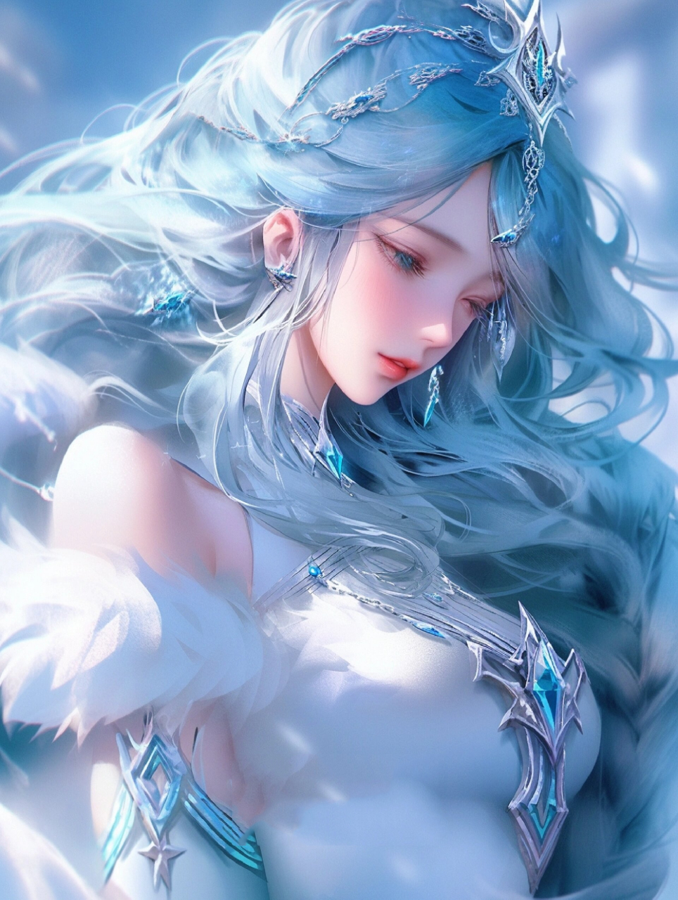 画画的日常# #虚拟艺术# #王昭君##搞的就是艺术# #每日壁纸# #冰雪