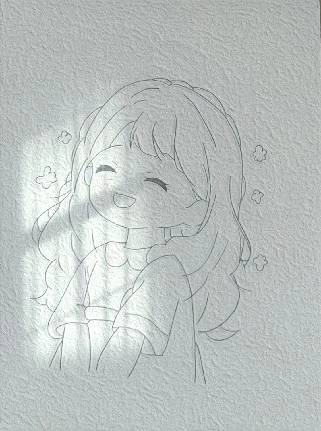 绘画临摹1开心的小朋友