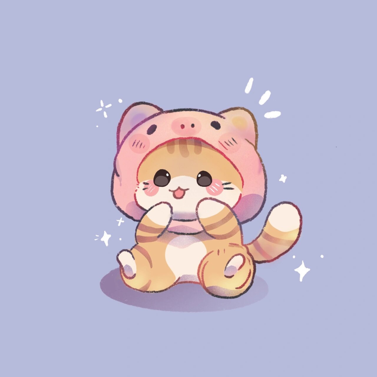 临摹|猫咪简笔画 可爱卡通 头像分享