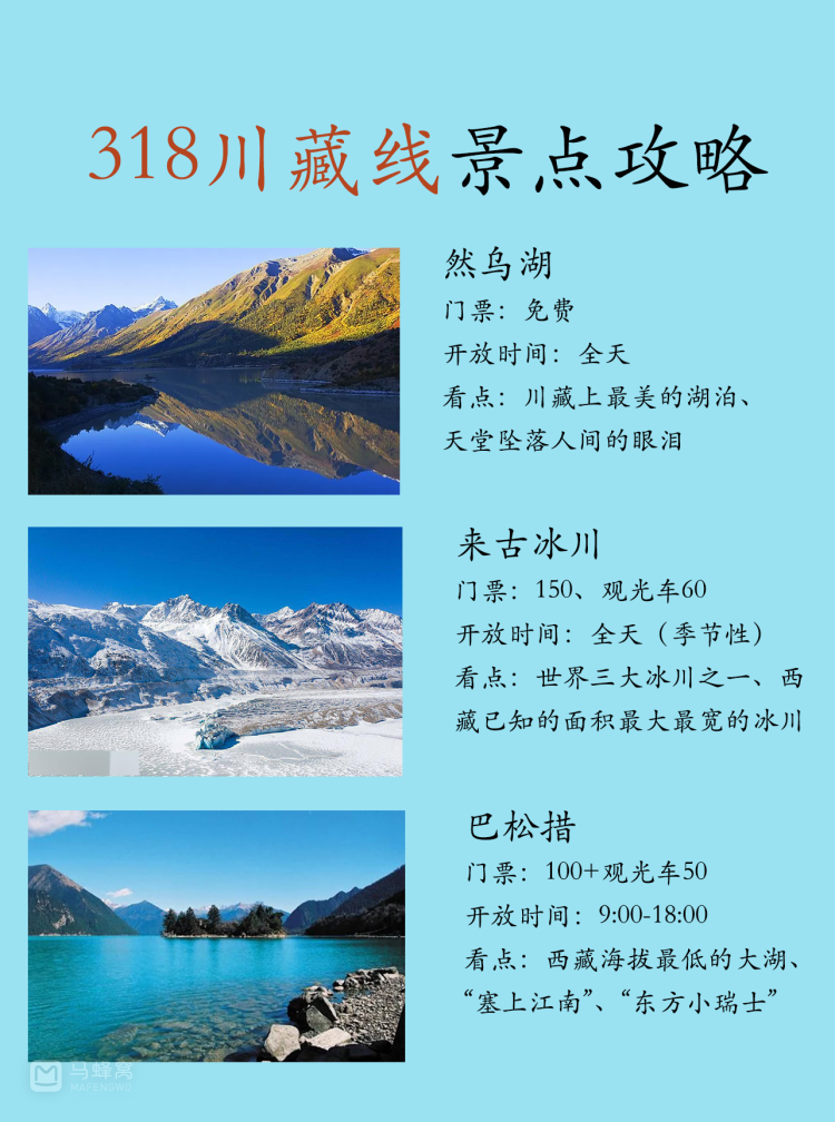 西藏旅行攻略:318川藏线必打卡景点清单