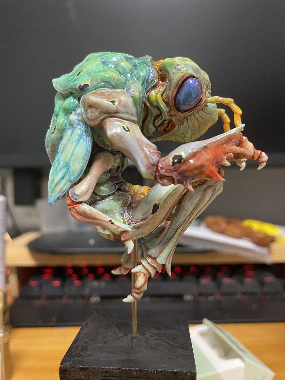 sazen 蝉 sazen蝉 gk 丙烯手涂 喷保护漆