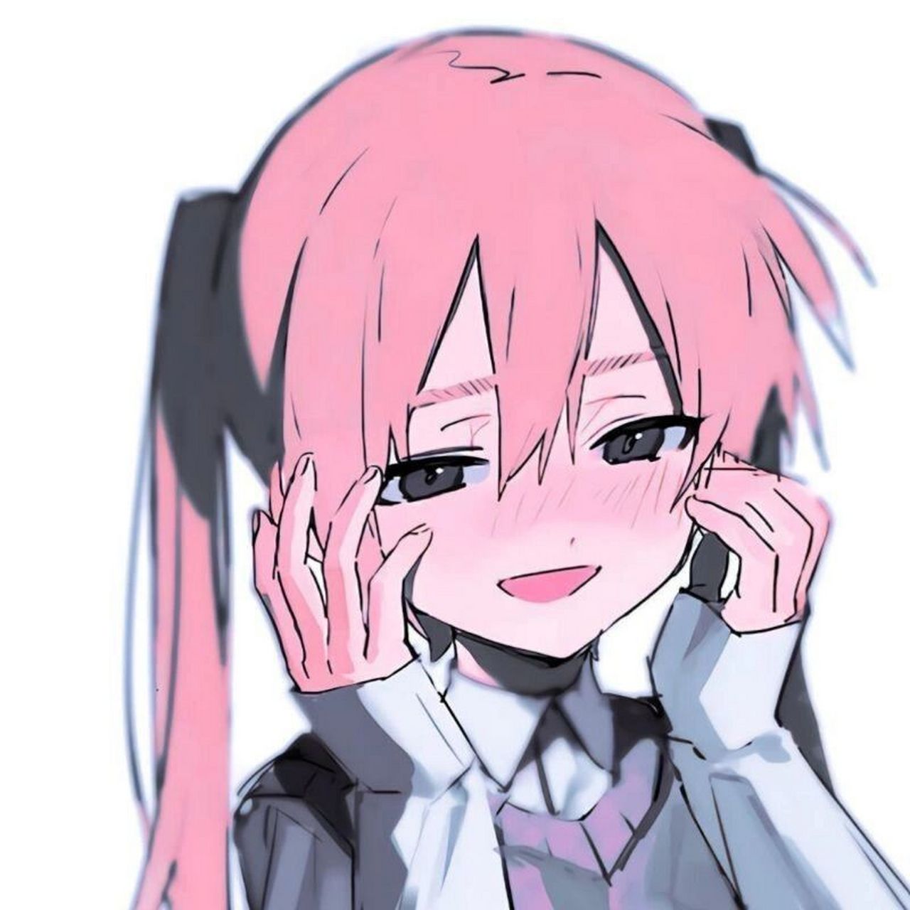 粉色少女羞涩『动漫女生头像』不可以瑟瑟哦 78表意明确:求赞91