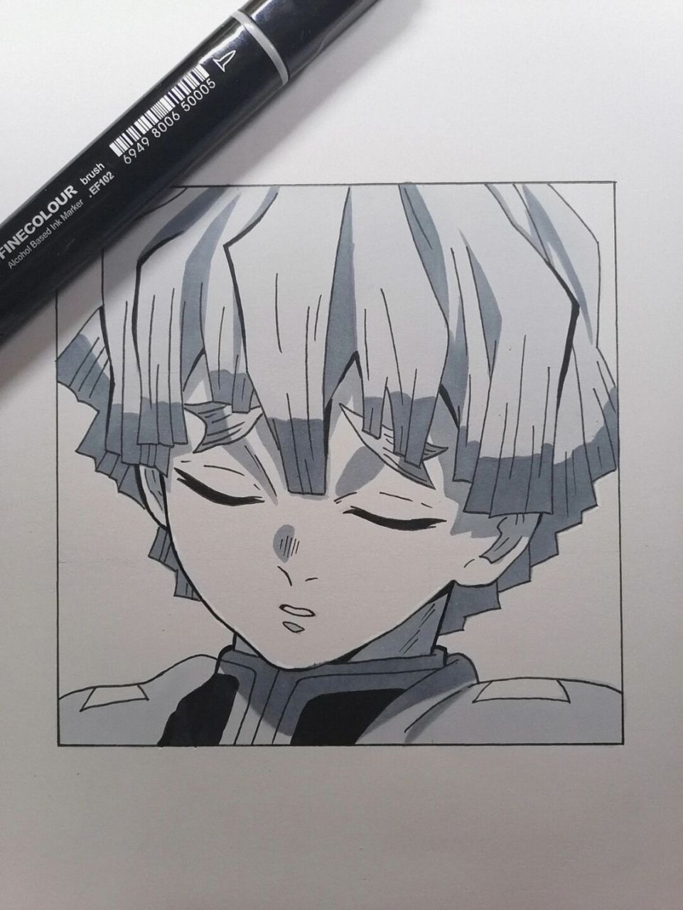 善逸过程 #鬼滅之刃# #手绘教程# #我妻善逸