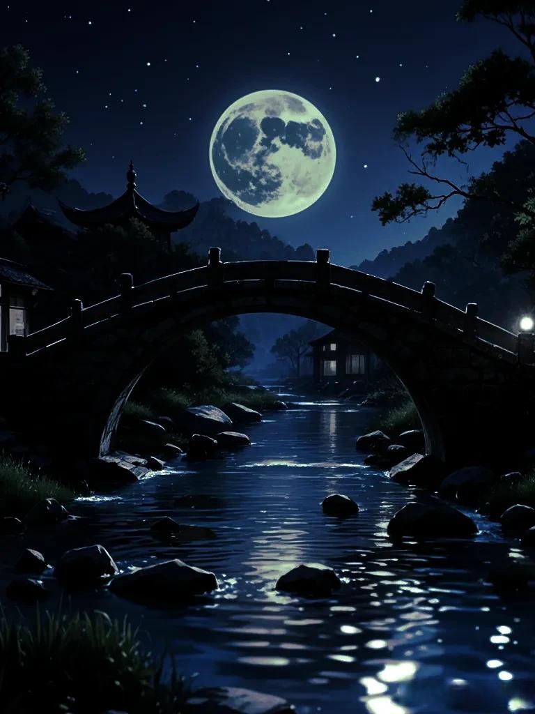 异乡虽好非吾土, 故里情深绕梦梁. 愿得年年今夜月, 照我归途不彷徨