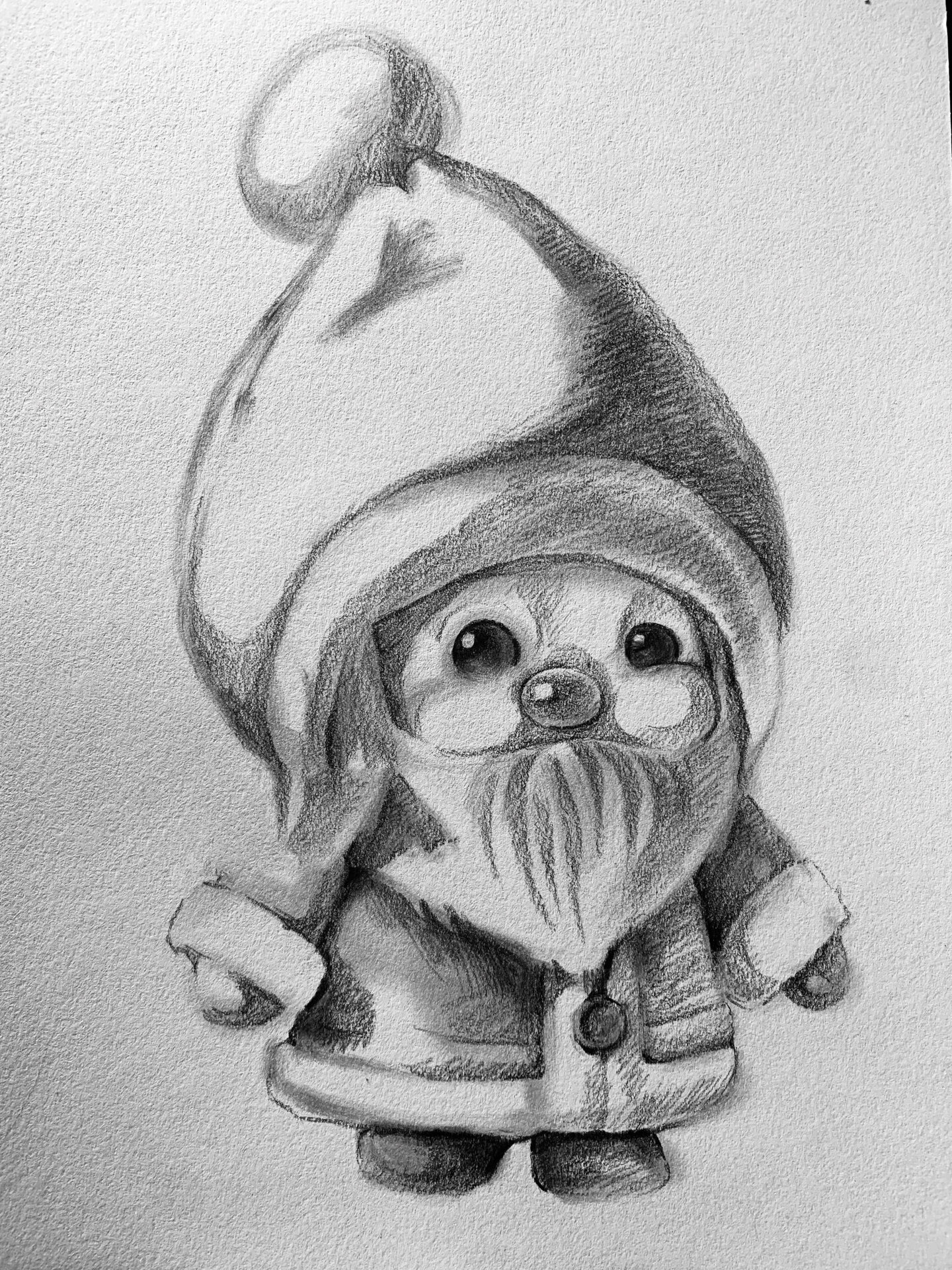 圣诞老人 趣味素描 圣诞老人也可以萌萌哒