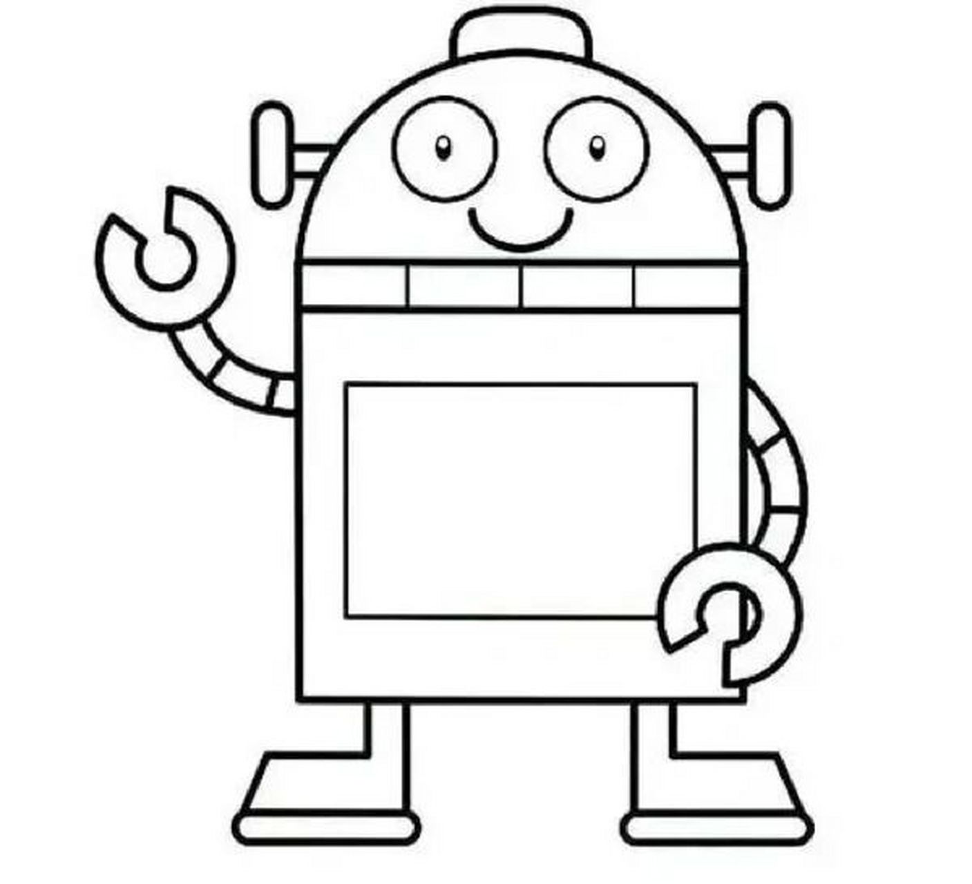 机器人简笔画素材