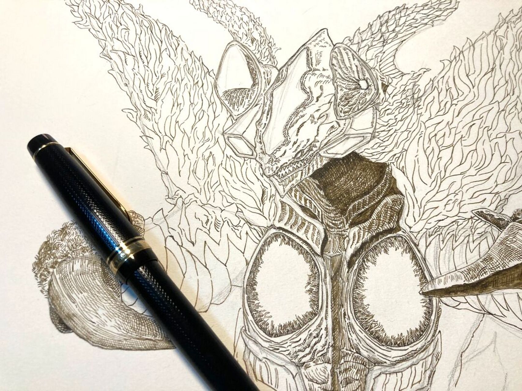 最近在画的芝庞顿 有空就画画,不知道啥时候能画完.