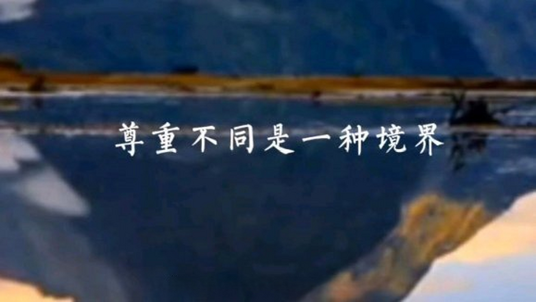 这篇文章很有意思《理解别人是一种涵养,尊重不同是一种境界》[网页