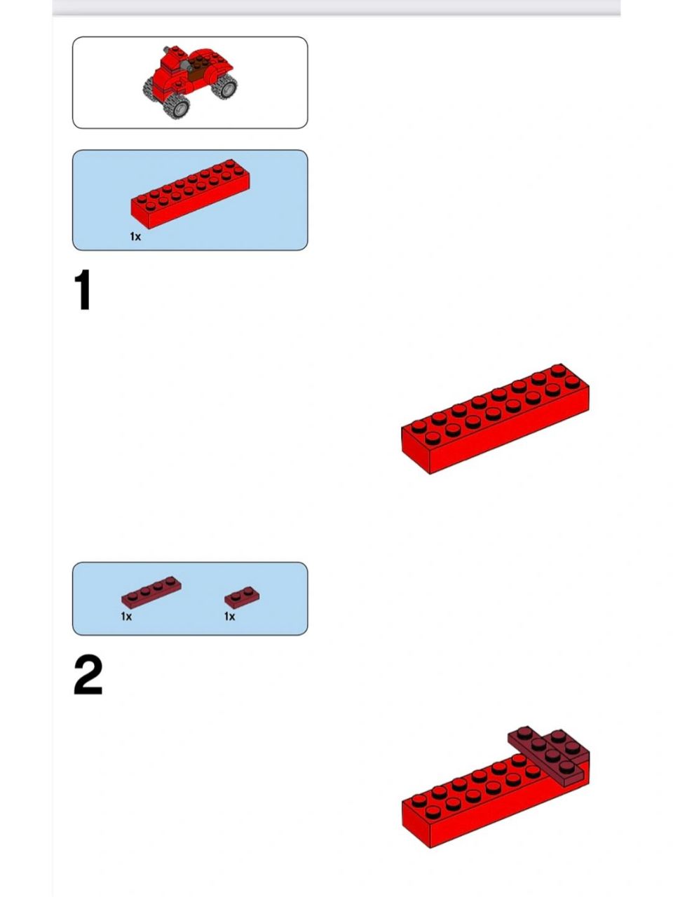 乐高10696剩余五个图纸全图 第一次购买乐高,推荐这个10696基础一些