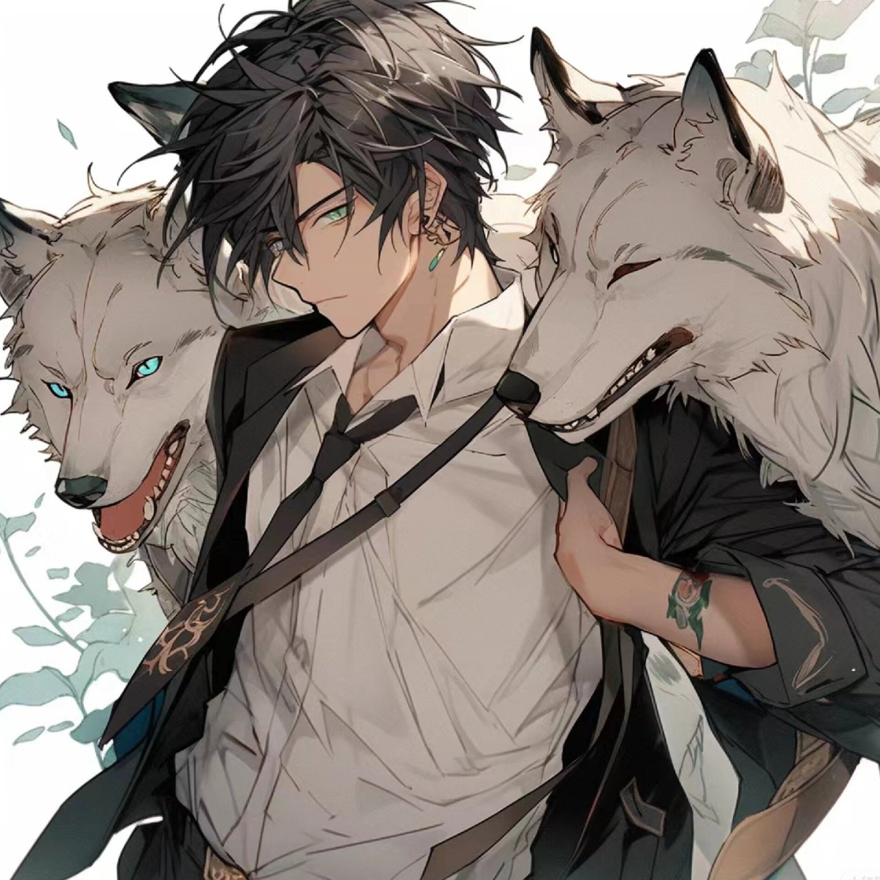 的头像来咯,这次发的是关于狼的头 这次发的是关于狼的头像#优质头像