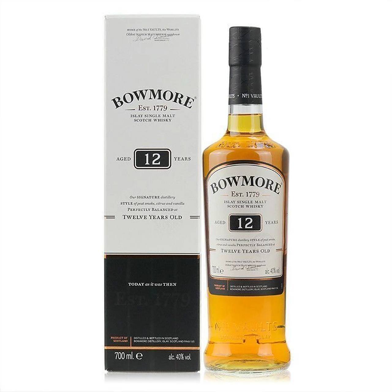 bowmore波摩12年单一麦芽苏格兰威士忌 bowmore aged 12 years islay