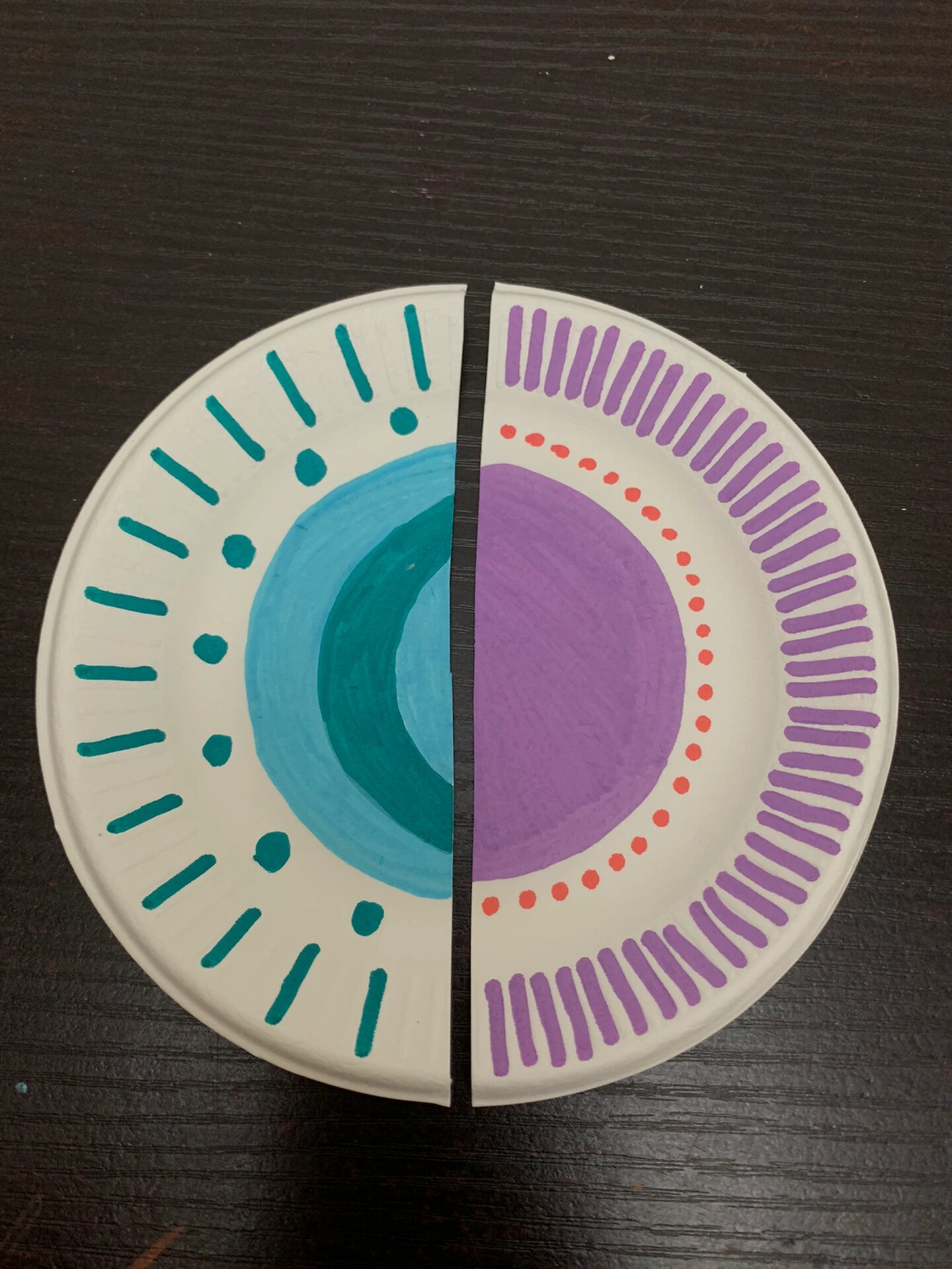 一次性纸盘7515幼儿创意手工07欢乐的羊驼