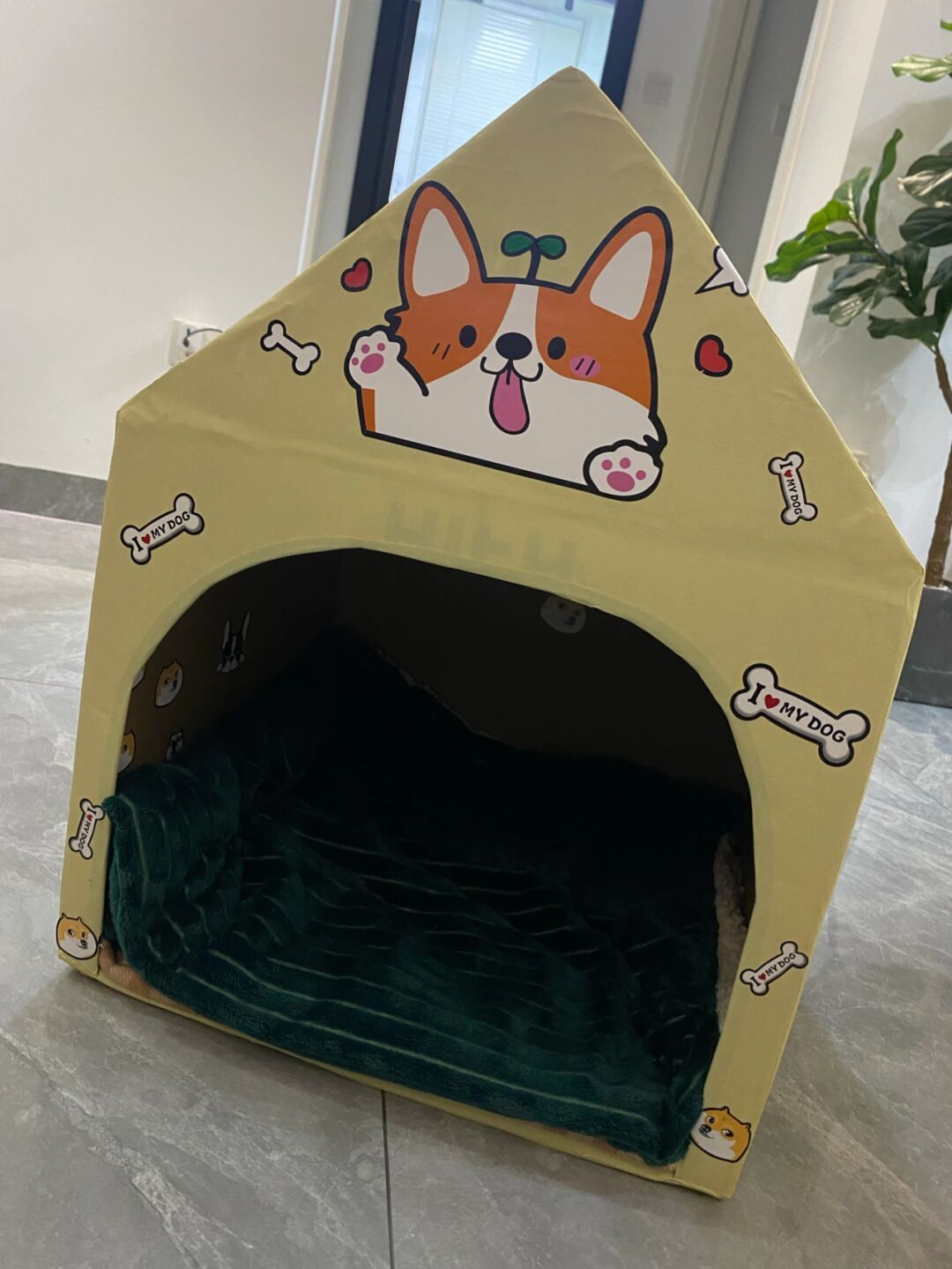 纸箱diy狗窝