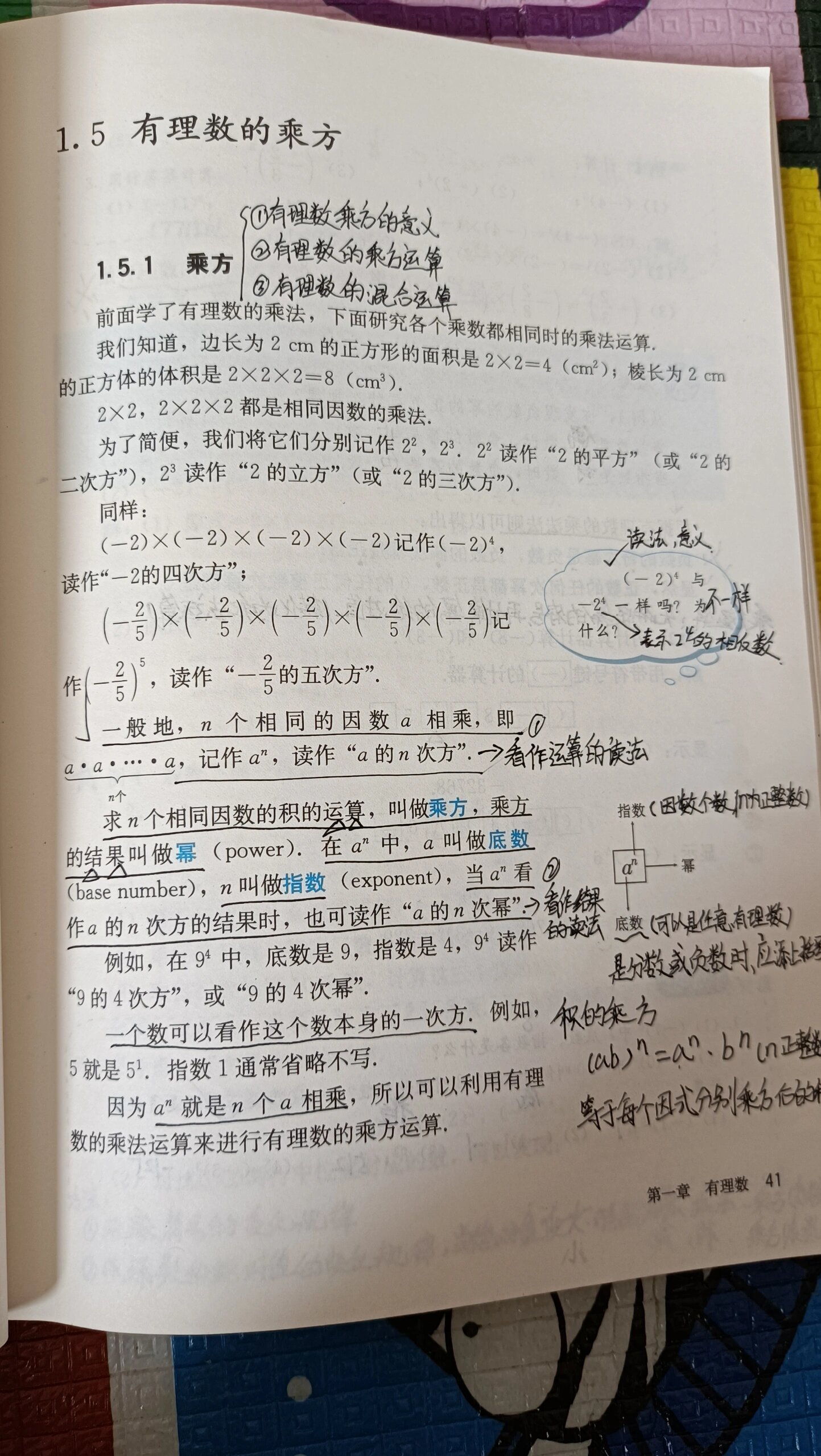 人教版七上数学教材解读《1 5有理数的乘方