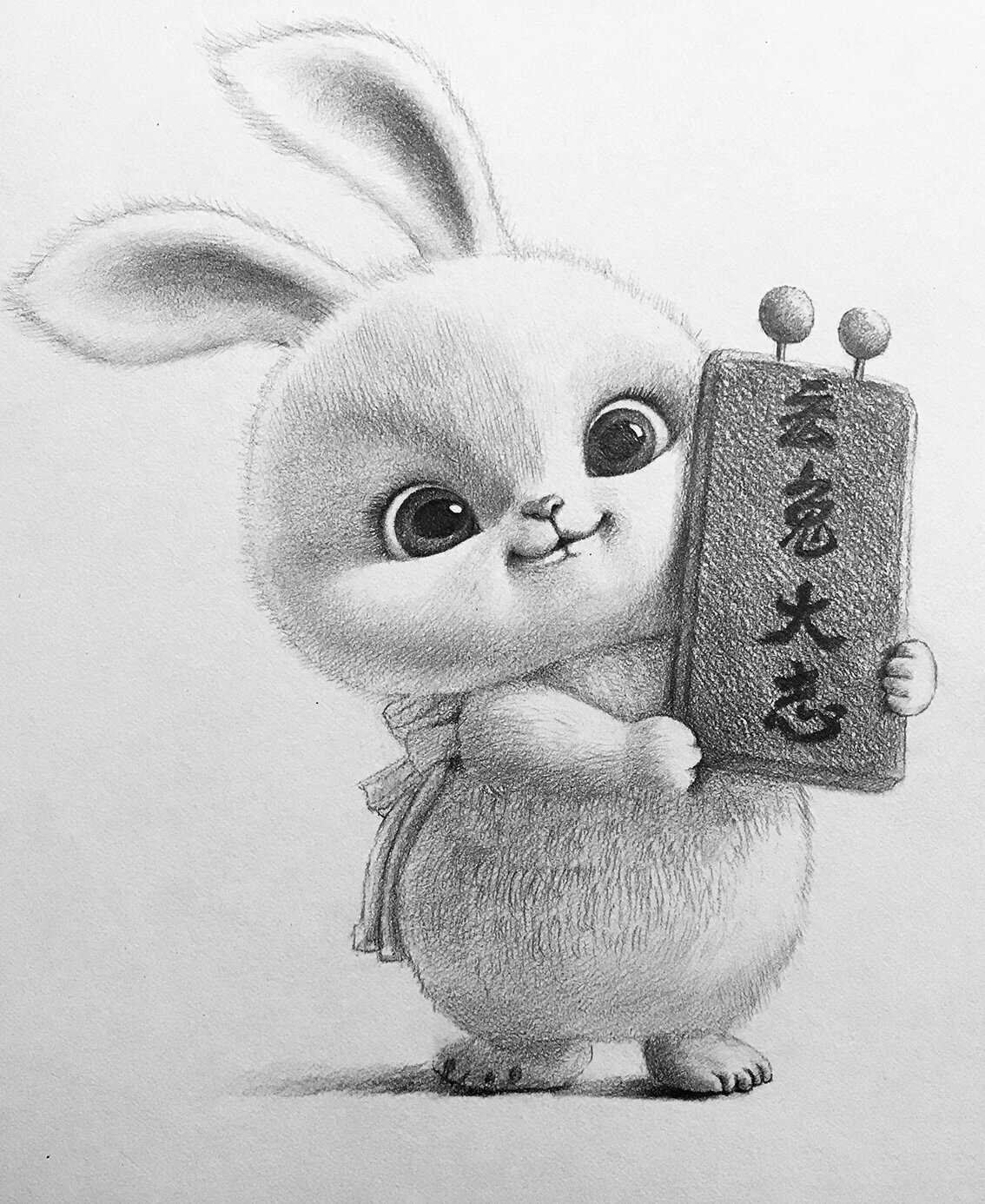 兔年画兔素描兔子合集 素描兔子合集!