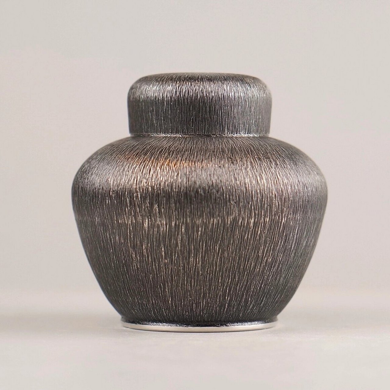 日本纯锡茶具套装(锡半造) 日本昭和时期锡半造中古锡器套装 纯锡制