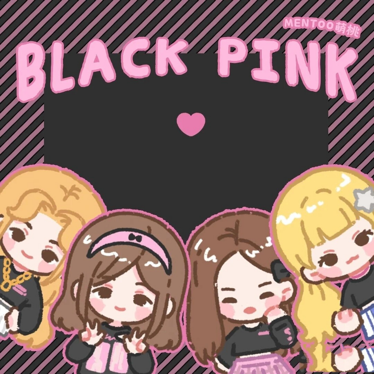 blackpink全员手绘图片图片