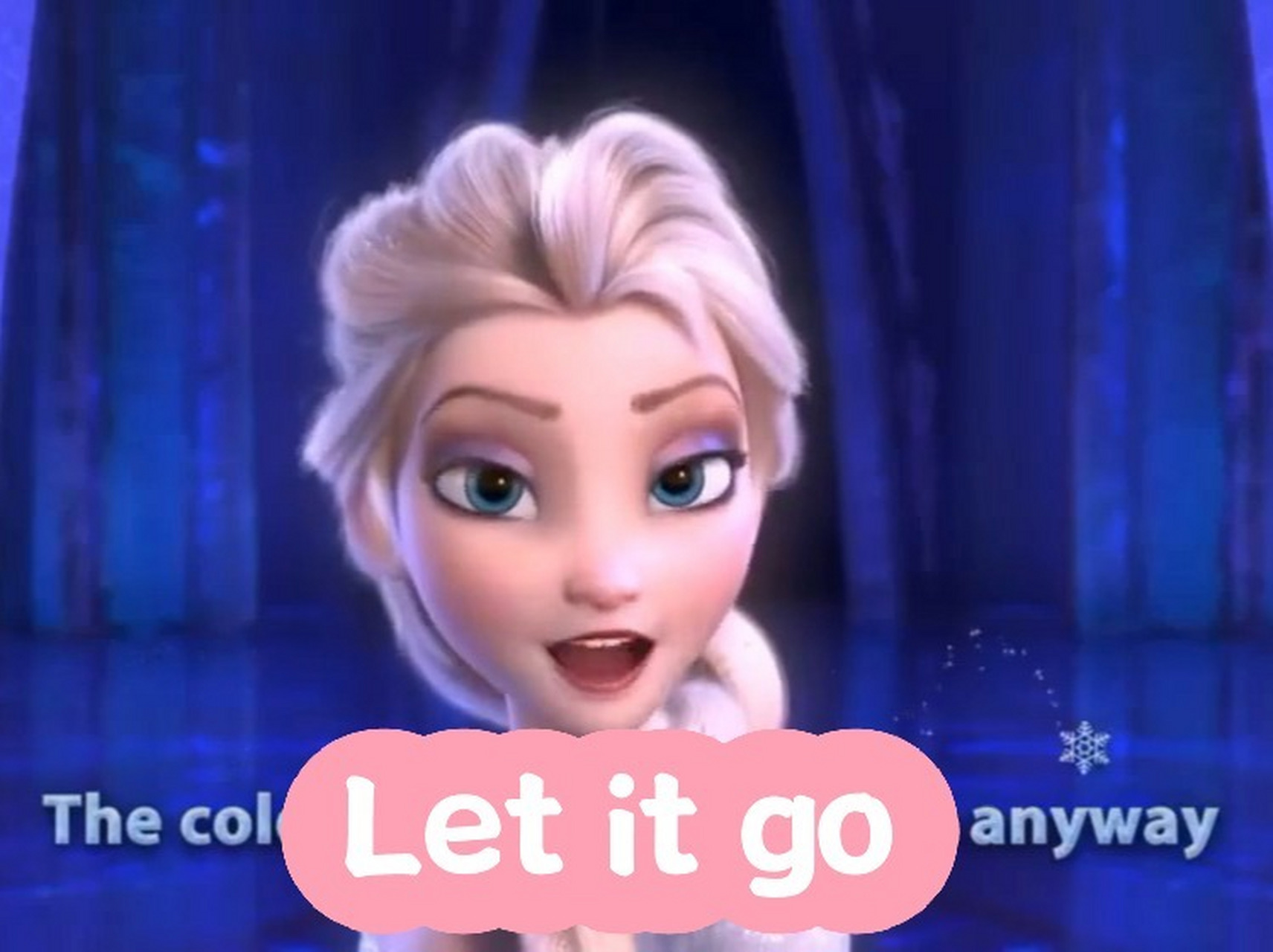 let it go冰雪奇缘主题曲 let it go这首歌是艾莎离开王国后,独自一人