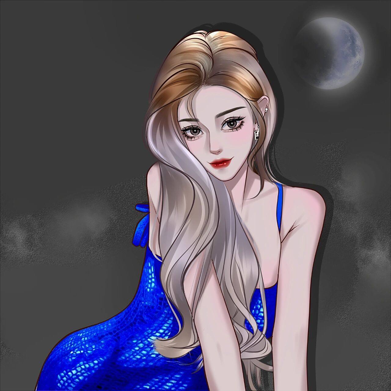 女神/妖娆女/定制手绘/高级 高冷女生头像,真人照片转漫,动漫卡通头像