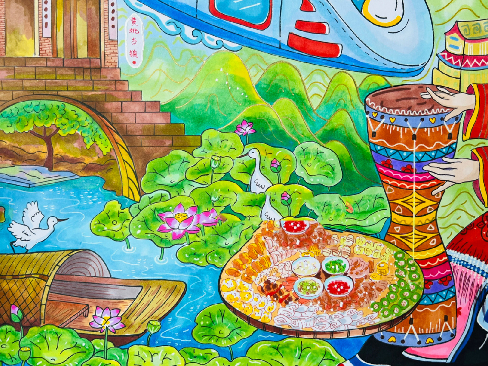 城市主题画 魅力贺州 客定作品欣赏 9215抄袭 9215搬运 已