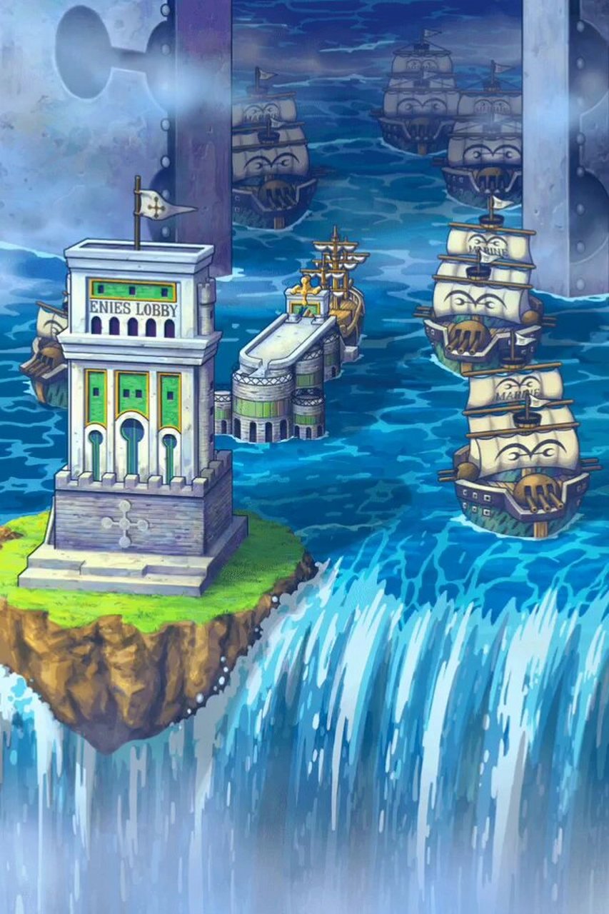 海贼王里令人难忘的那些场景插画(三) 图一:伟大航路-水之七岛 图二