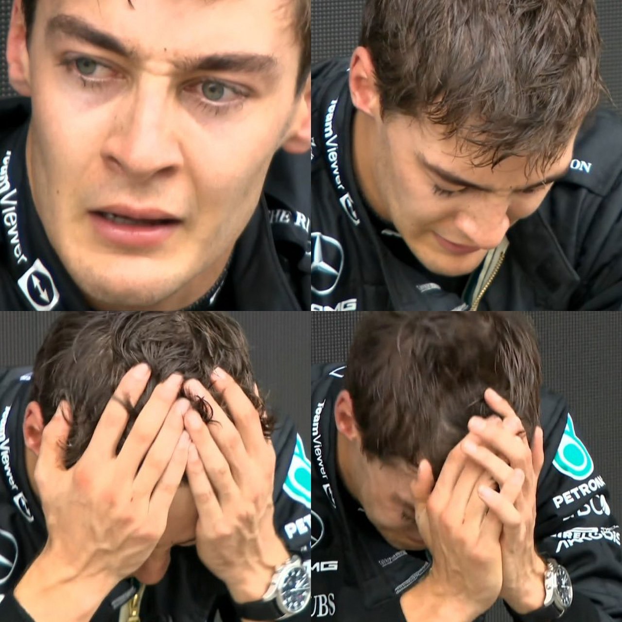 f1 拉塞尔表情四连.