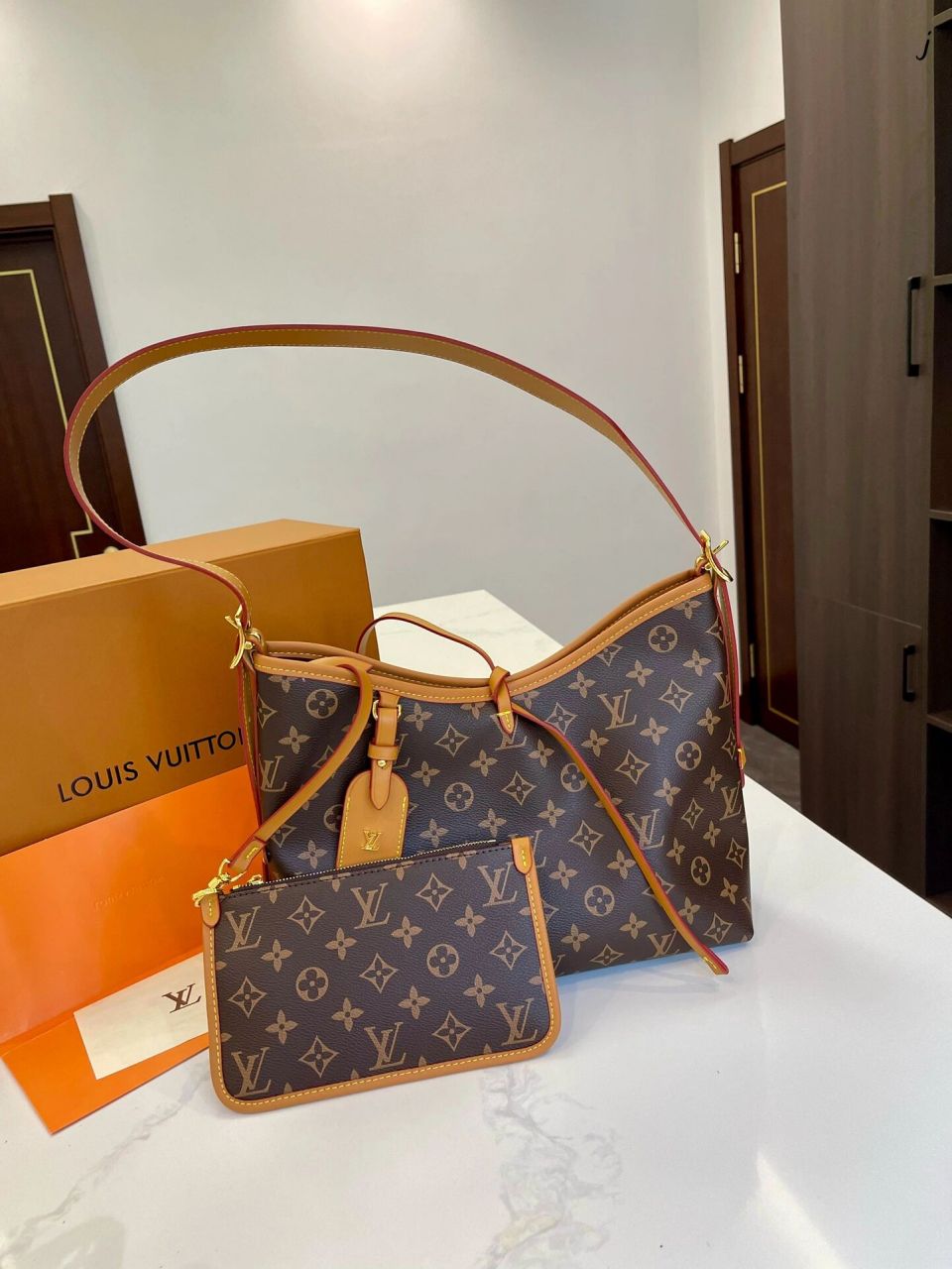 lv carryall托特包 size :30*25cm lv carryall托特包 可甜可盐 经典